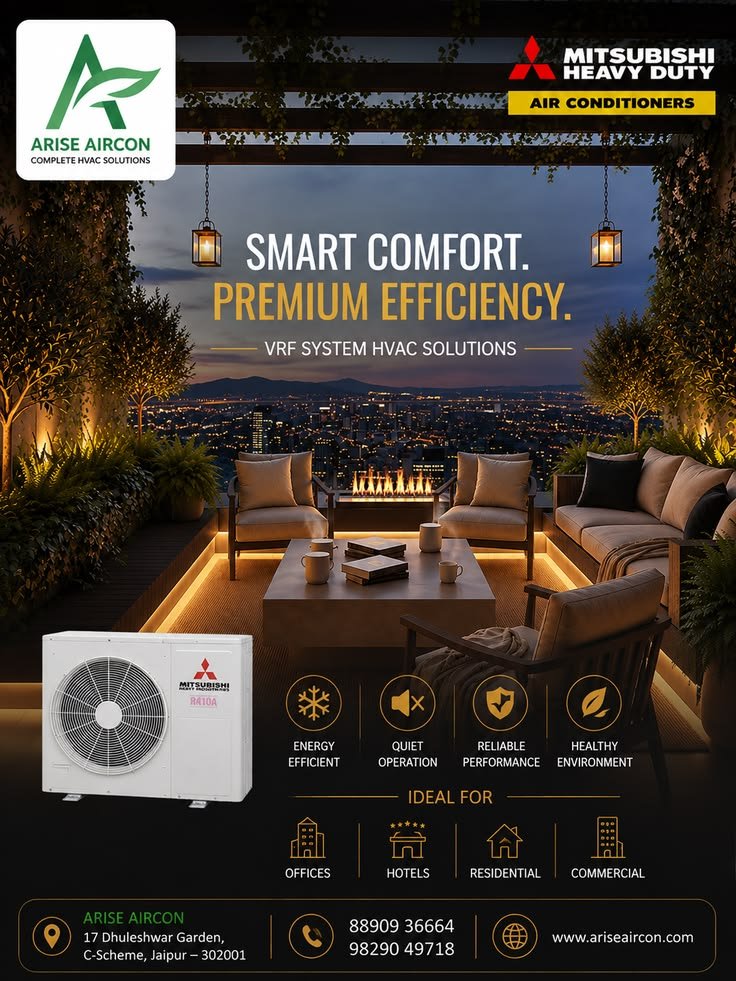 Multi-zone air conditioning installed in a commercial building